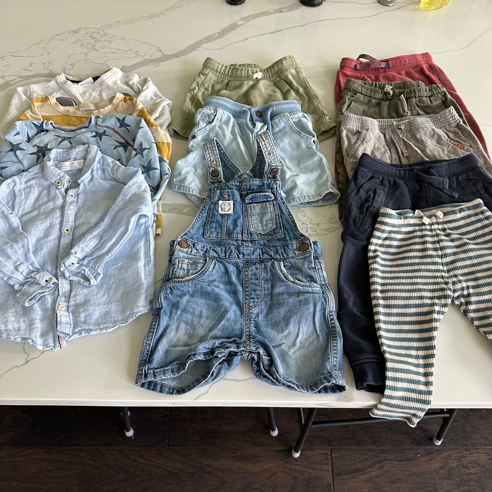 ZARA baby Boy Pants Shirts 12 pieces  Bundle 12-18M